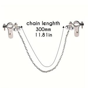 Mbn0111 Heavy Chained Nipple Clamps3