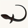 Silicone dog tail butt plug
