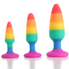 MBN0090 Rainbow Butt Plugs set of